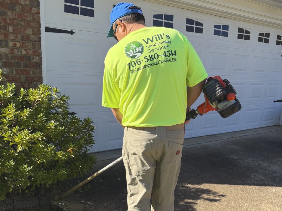 Will edging along a driveway by the garage